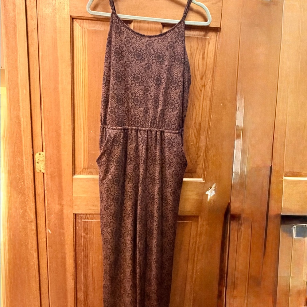 Forever 21 Brown Patterned Jumpsuit